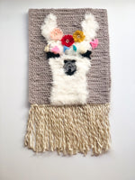 Llama Crochet Wall Hanging