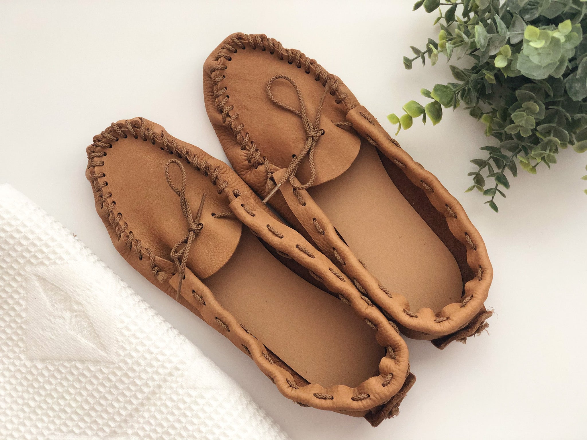 Adult Leather Moccasins